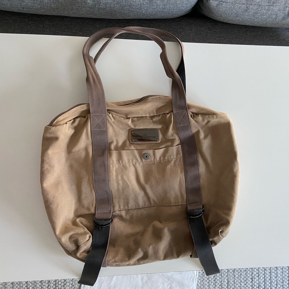 Stella McCartney for Adidas tote bag with yoga mat holder